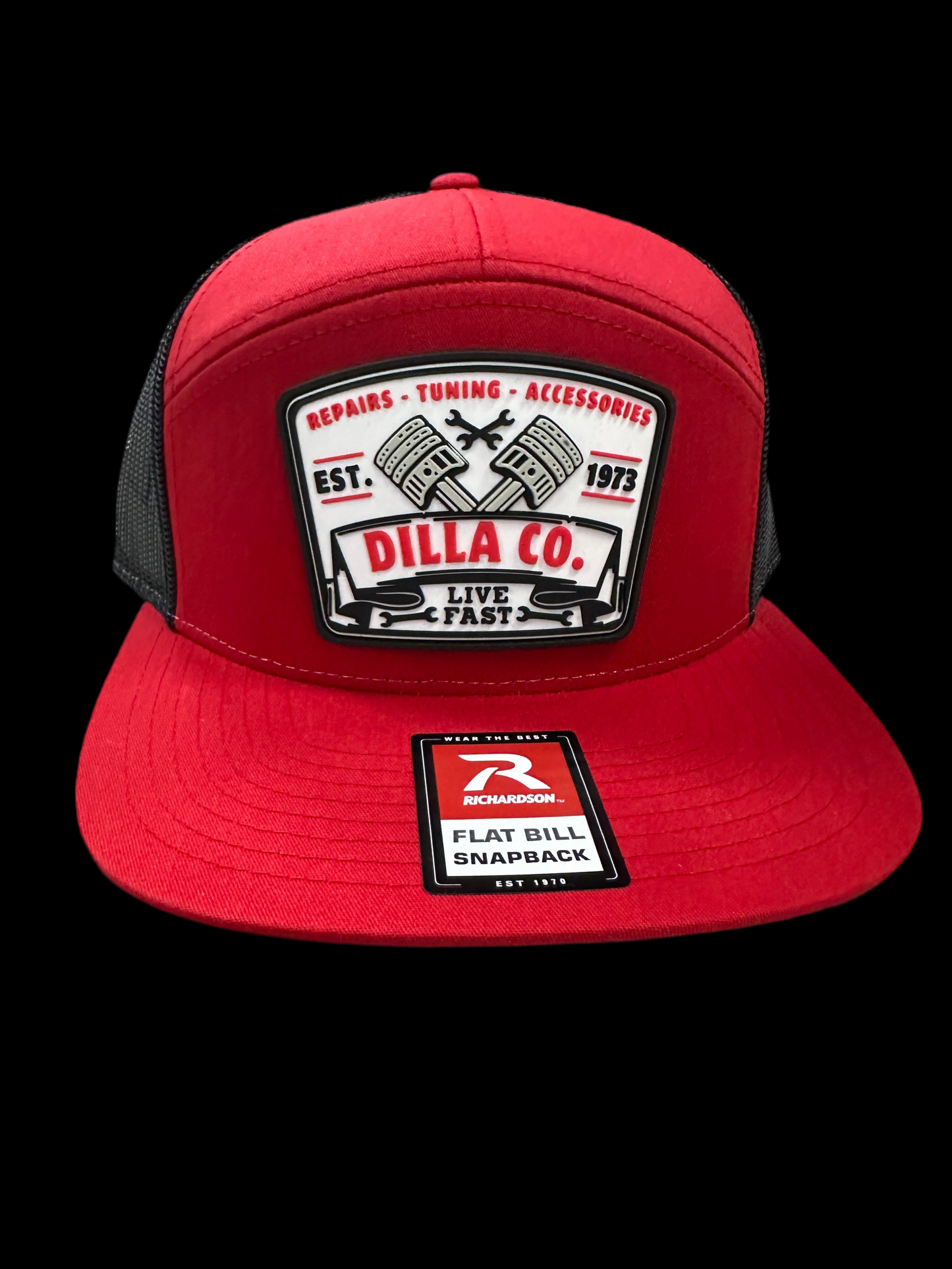 Dilla Co. Speed Shop Patch Hat Red/Black