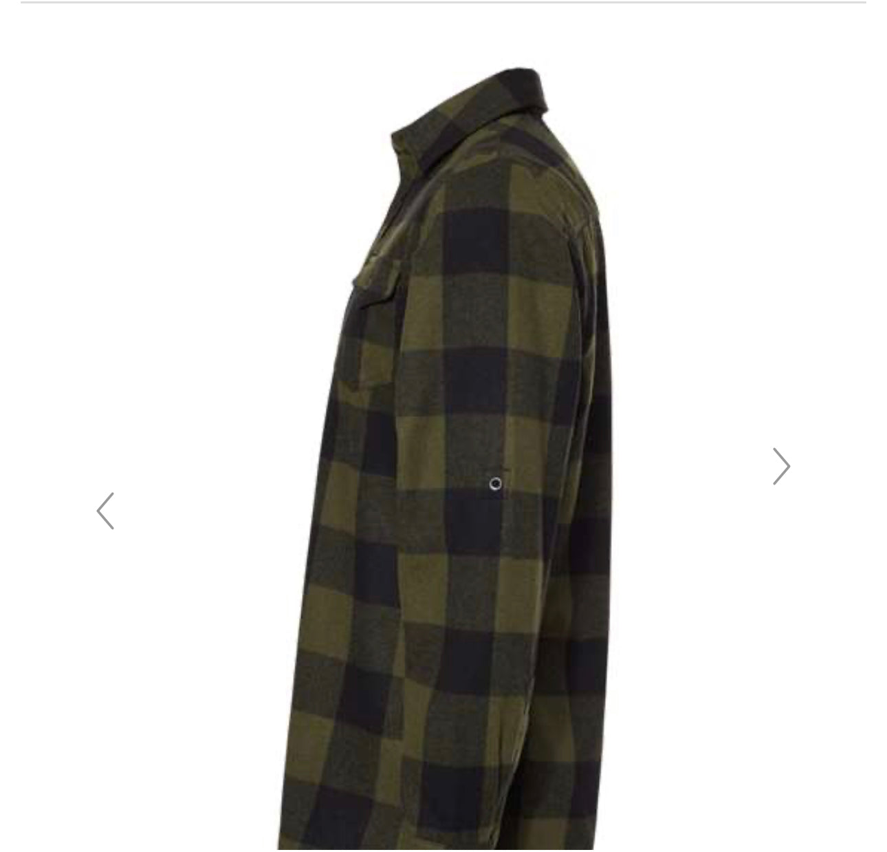 Dilla Long Sleeve Flannel Shirt Army/Black