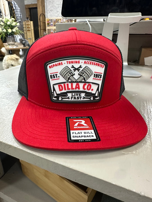 Dilla Co. Speed Shop Patch Hat Red/Black