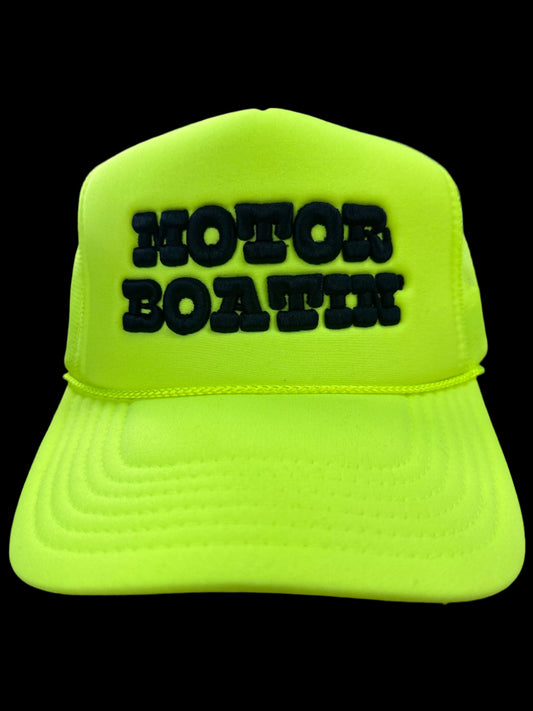 Gorra de camionero con diseño de barco a motor