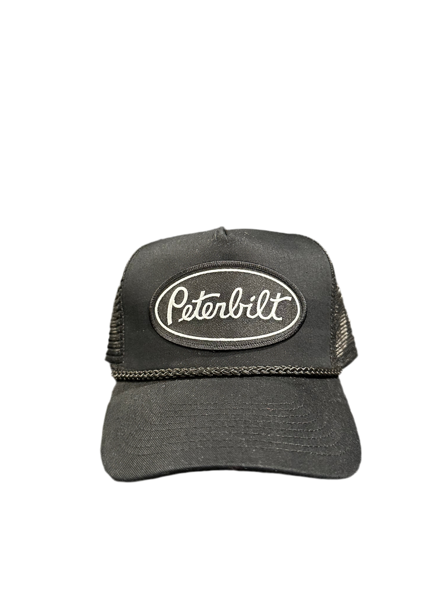 Peterbilt Black Trucker Hat