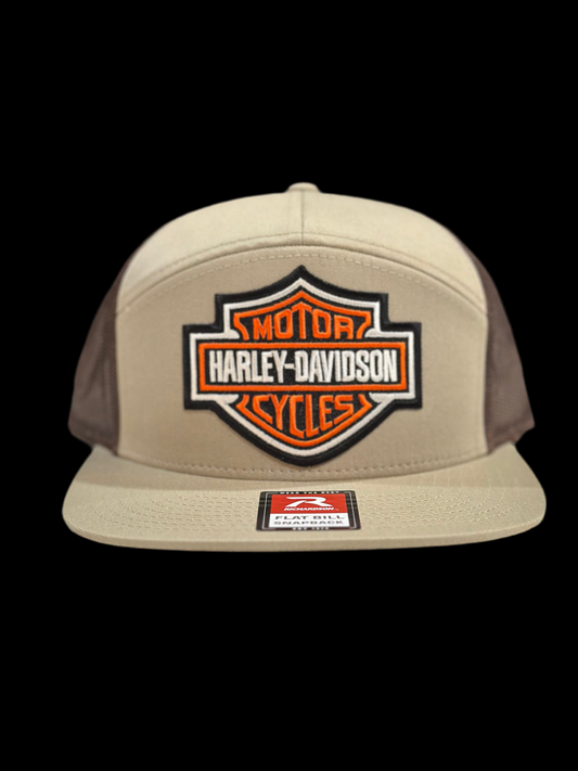 Harley Shield 7 Panel Tan/Brown