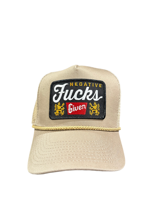 Negative Fucks Given Trucker Hat