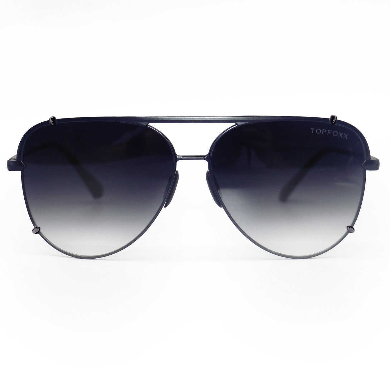 Cristina - Tangle Free - Faded Black Aviator Sunglasses