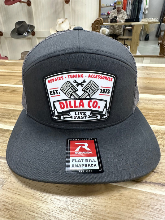 Gorra con parche Speed ​​Shop de Dilla Co. en color carbón 