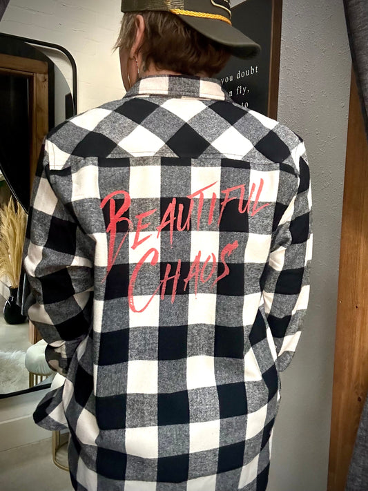 BEAUTIFUL CHAOS BOYFRIEND LADIES FLANNEL