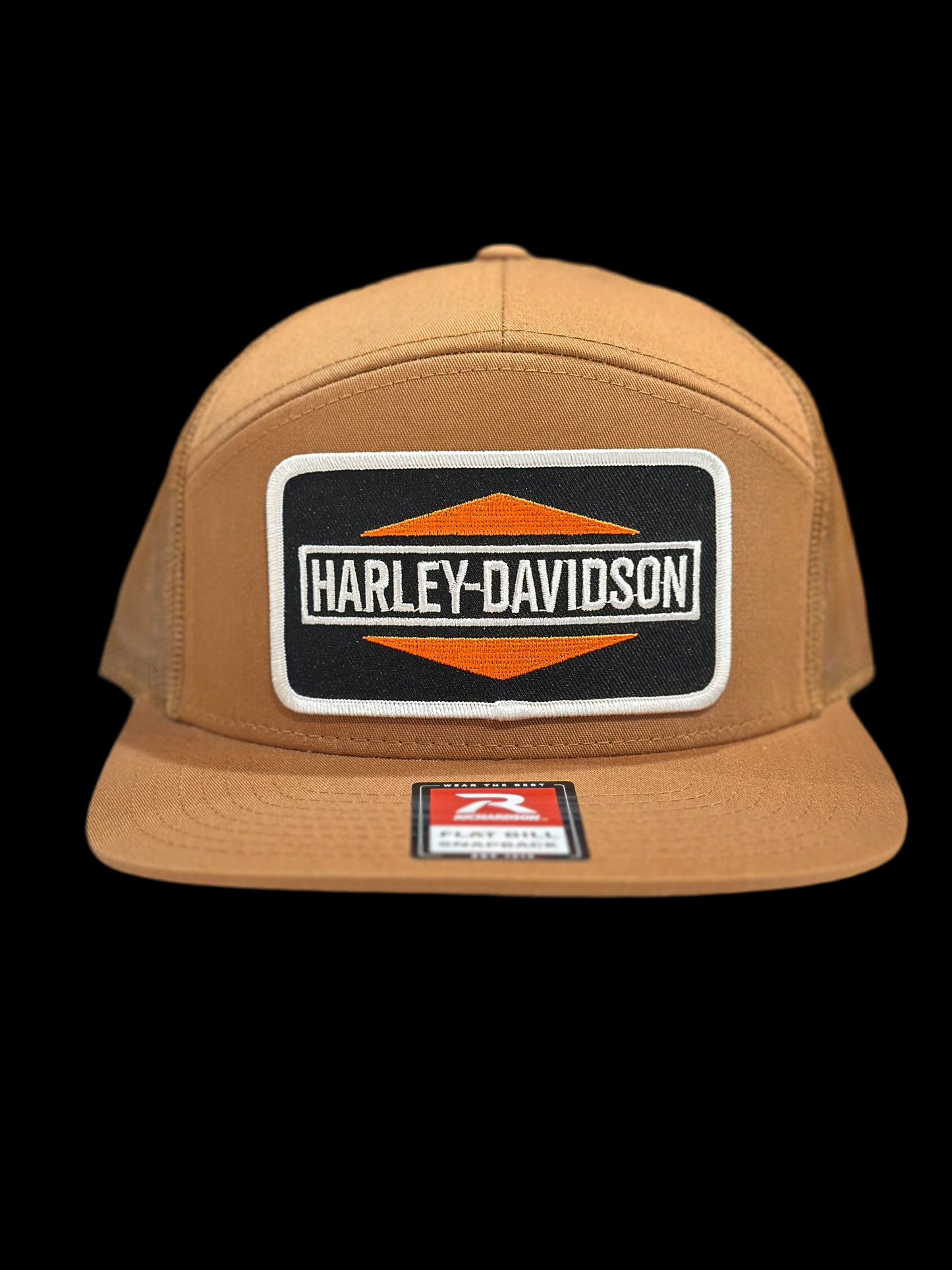 Harley 7 Panel Caramel or Black Hat