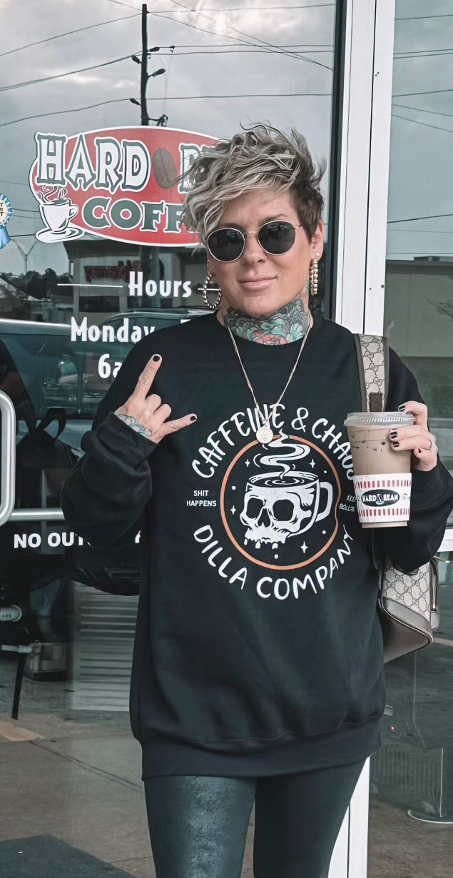 Caffeine & Chaos Sweatshirt/Tee