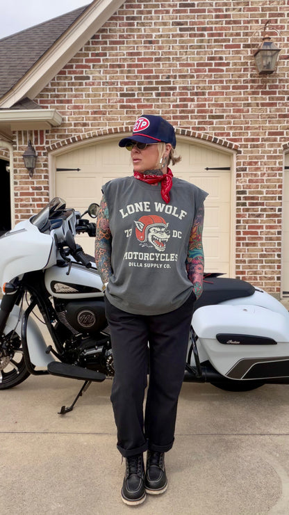 Lone Wolf Motorcycles Unisex Sleeveless Tee