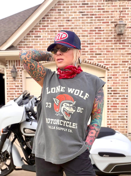 Lone Wolf Motorcycles Unisex Sleeveless Tee