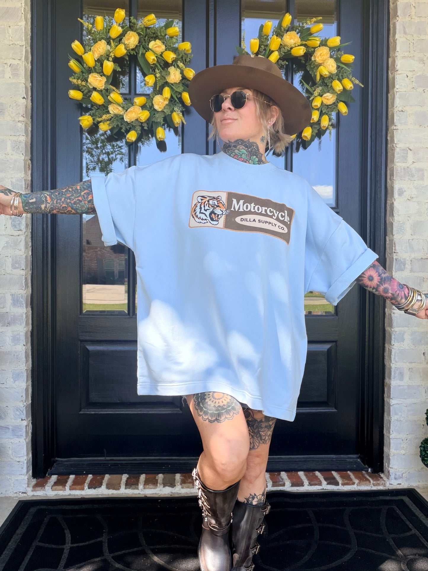 Motorcycle French Terry Tee