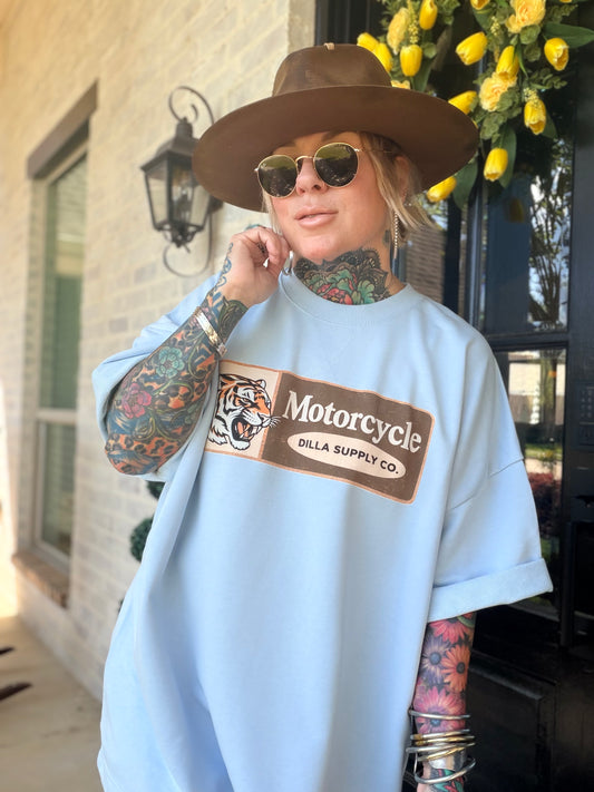 Motorcycle French Terry Tee