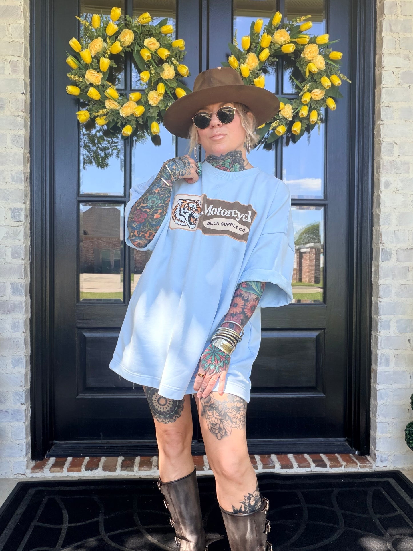 Motorcycle French Terry Tee