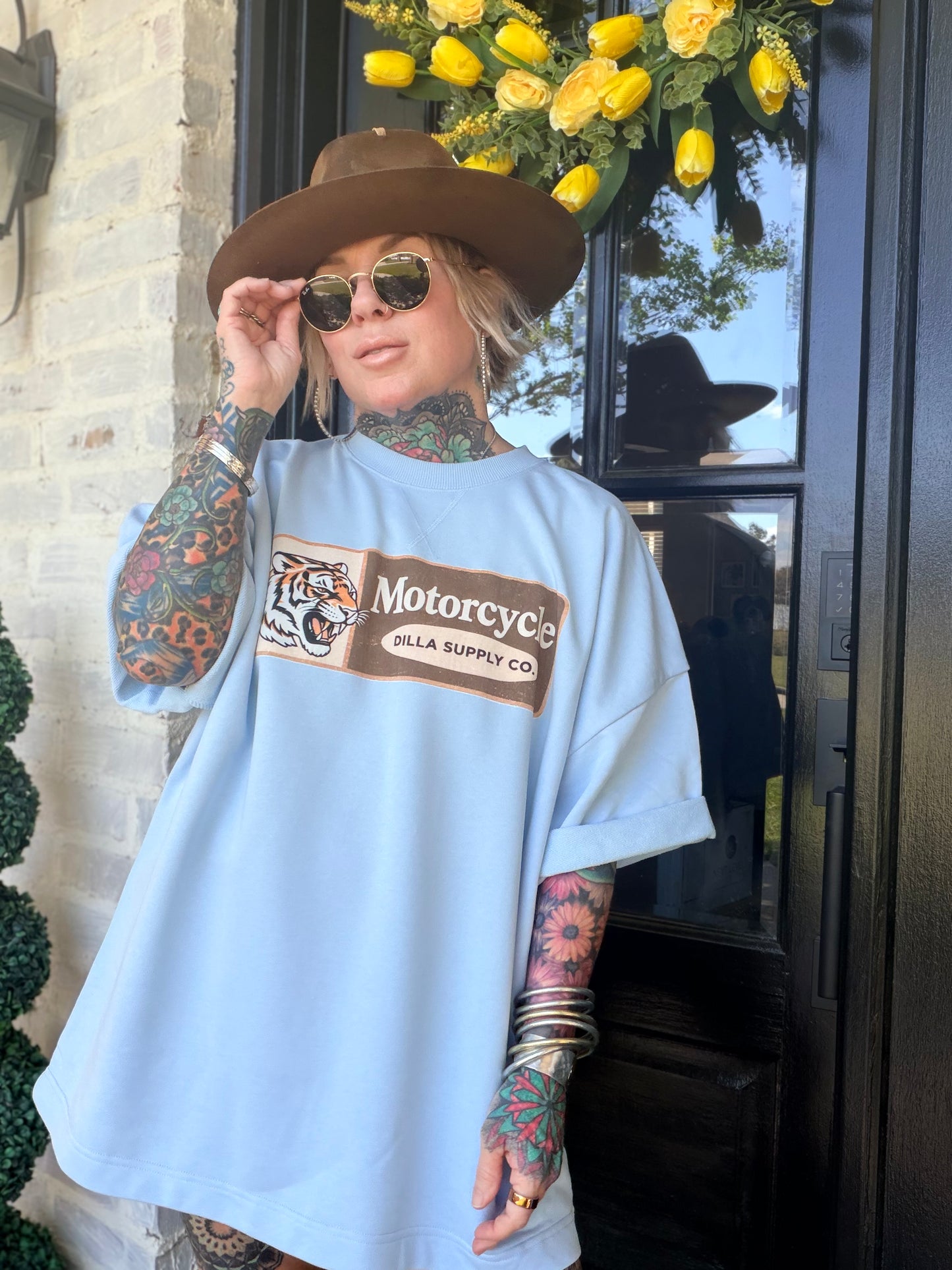 Motorcycle French Terry Tee