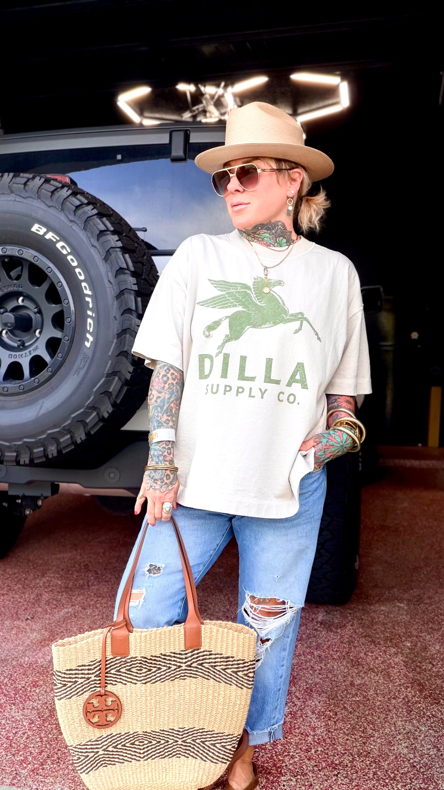 Pegasus DSC Boxy Mid Length Tee