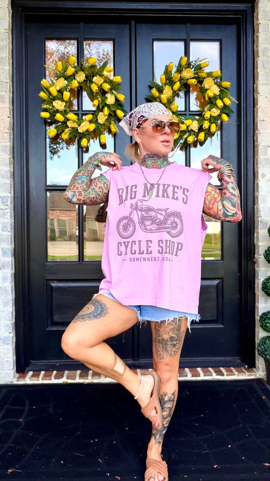 Big Mike’s Cycle Shop Sleeveless Tee
