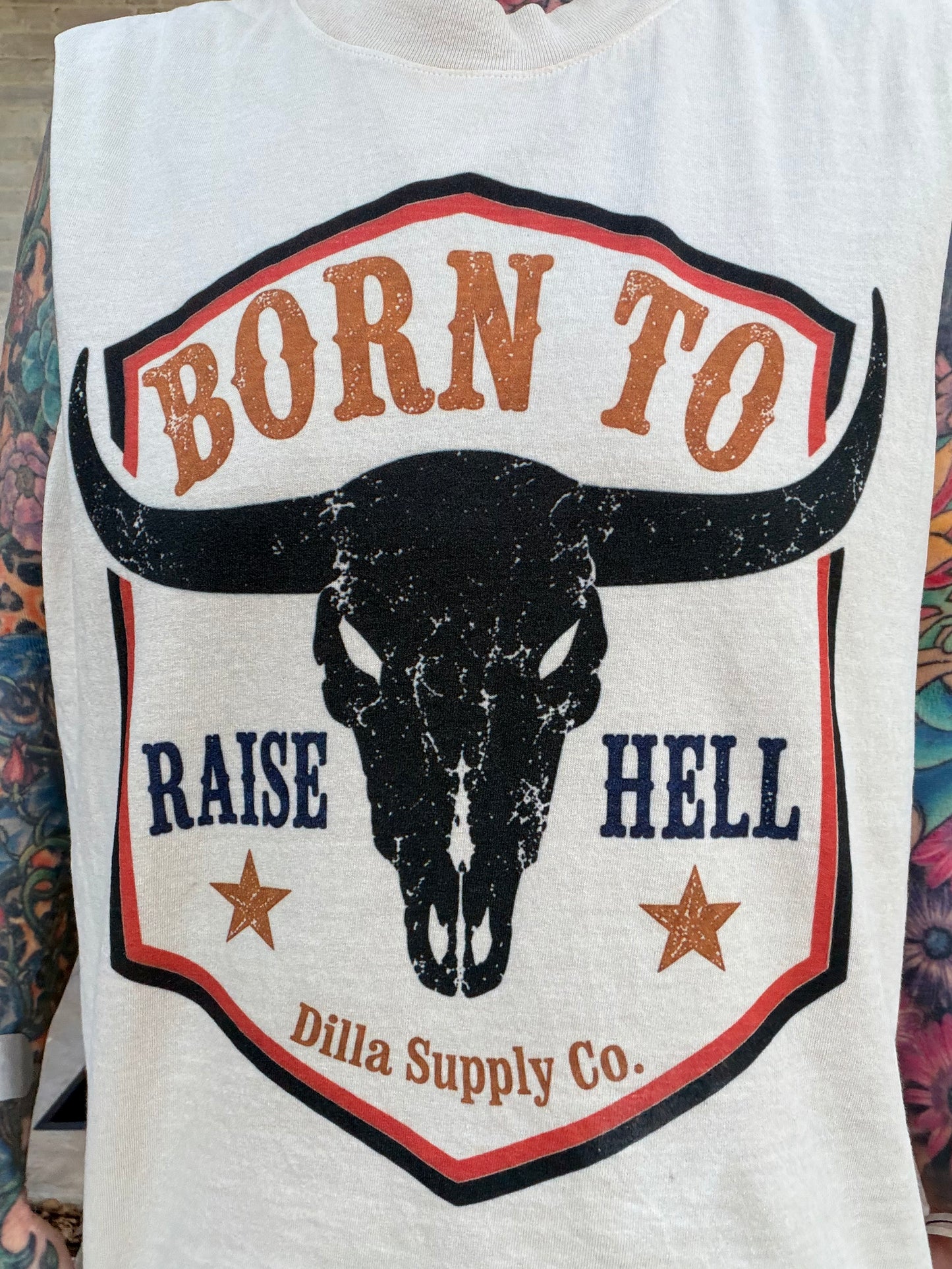 Born to raise hell sleeveless unisex tee
