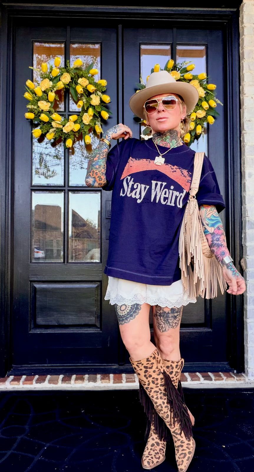 Stay Weird Boxy Tee