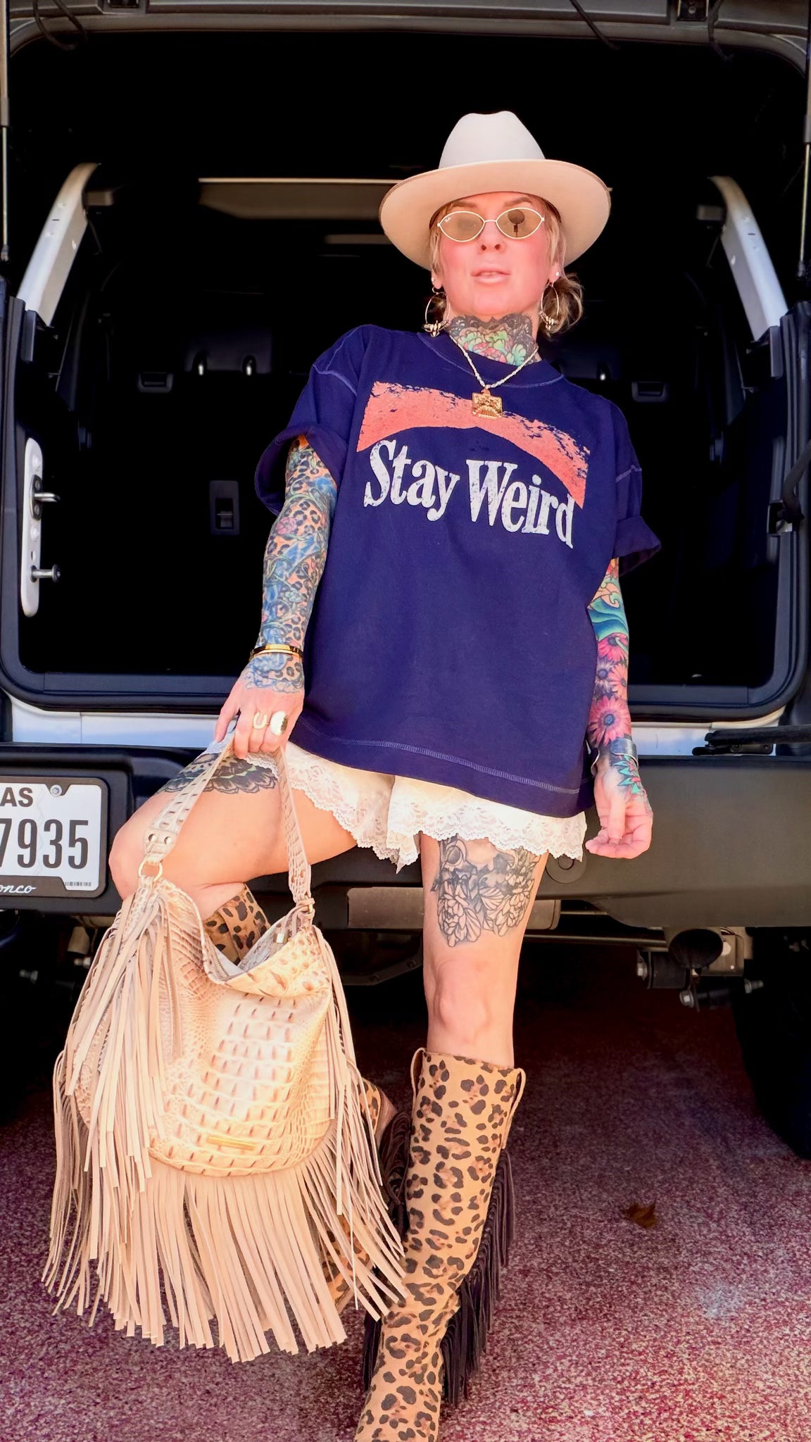 Stay Weird Boxy Tee