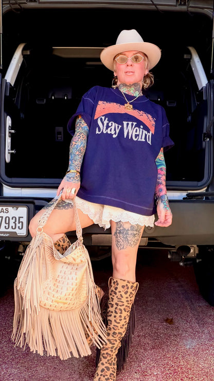 Stay Weird Boxy Tee