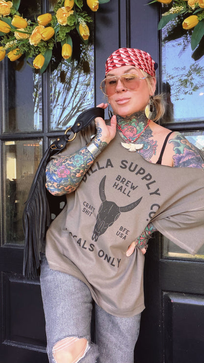 Locals Only Brew Hall Boxy Tee