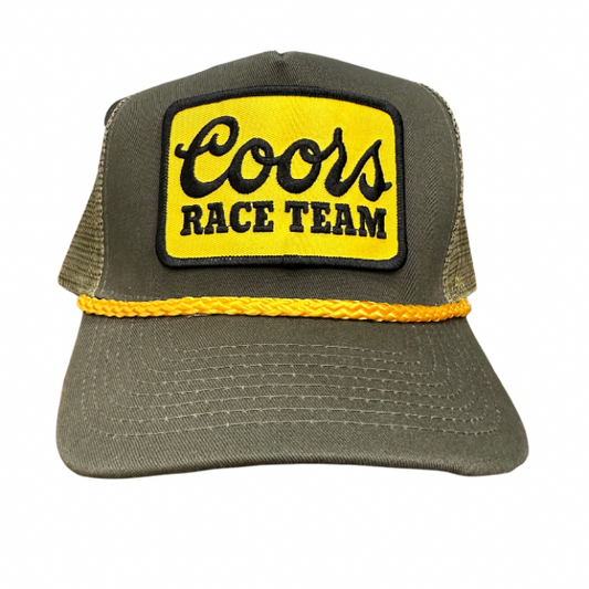 Coors Race Team Yellow Patch Rope Hat