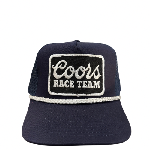 Coors Race Black Patch Rope Trucker Hat