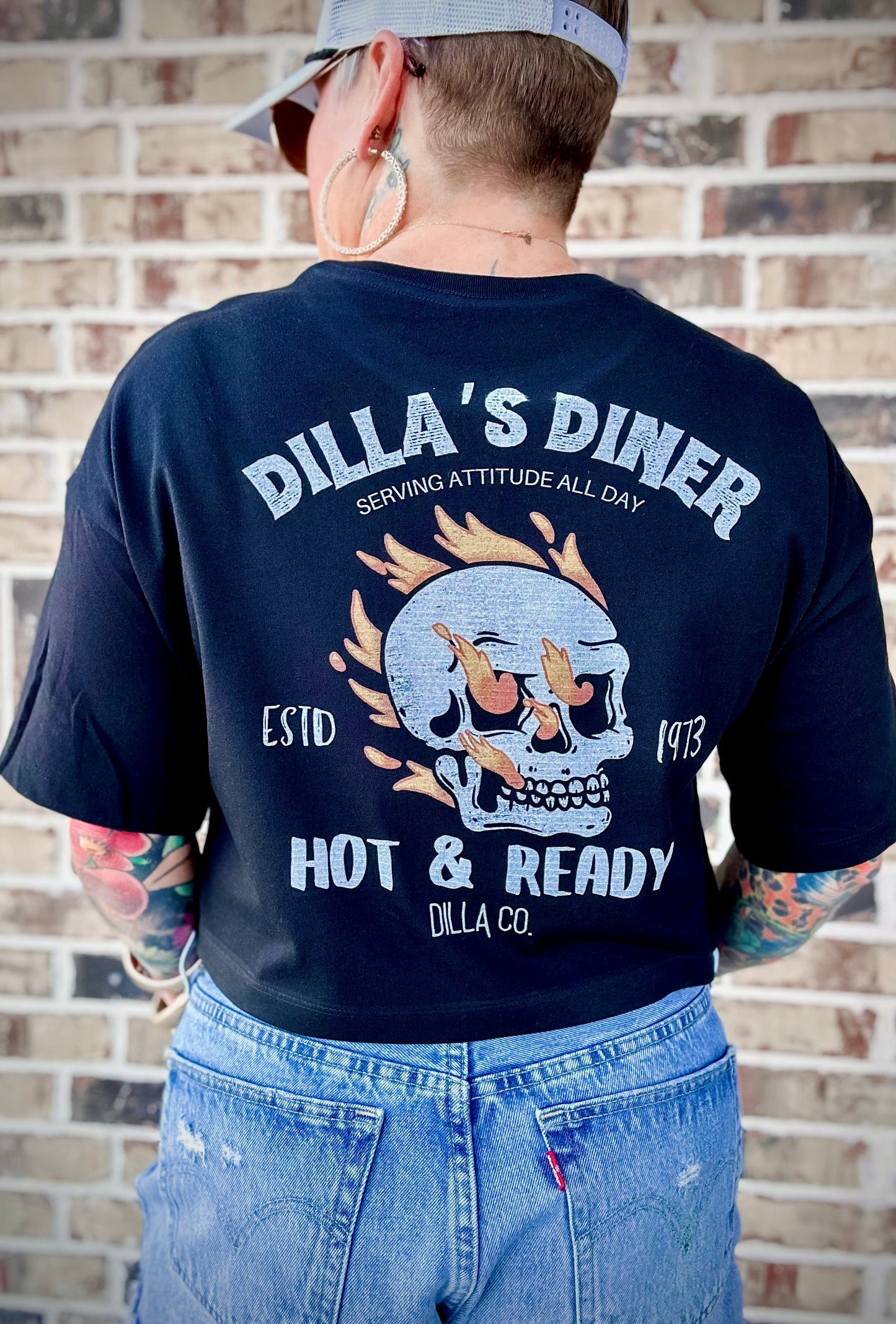 DILLA’S DINER BLACK TEE